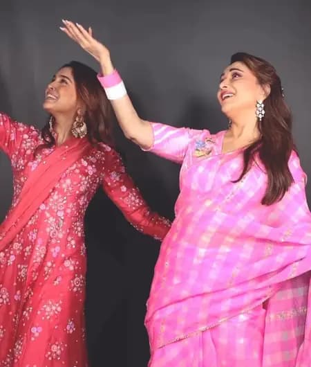 Madhuri Dixit Joins Sharvari Wagh in Ye Prem Mol Liya Dance